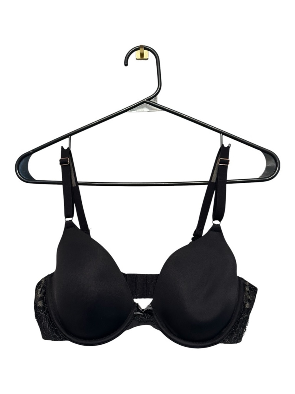 Maidenform Black Lace-Trim T-Shirt Bra 36B